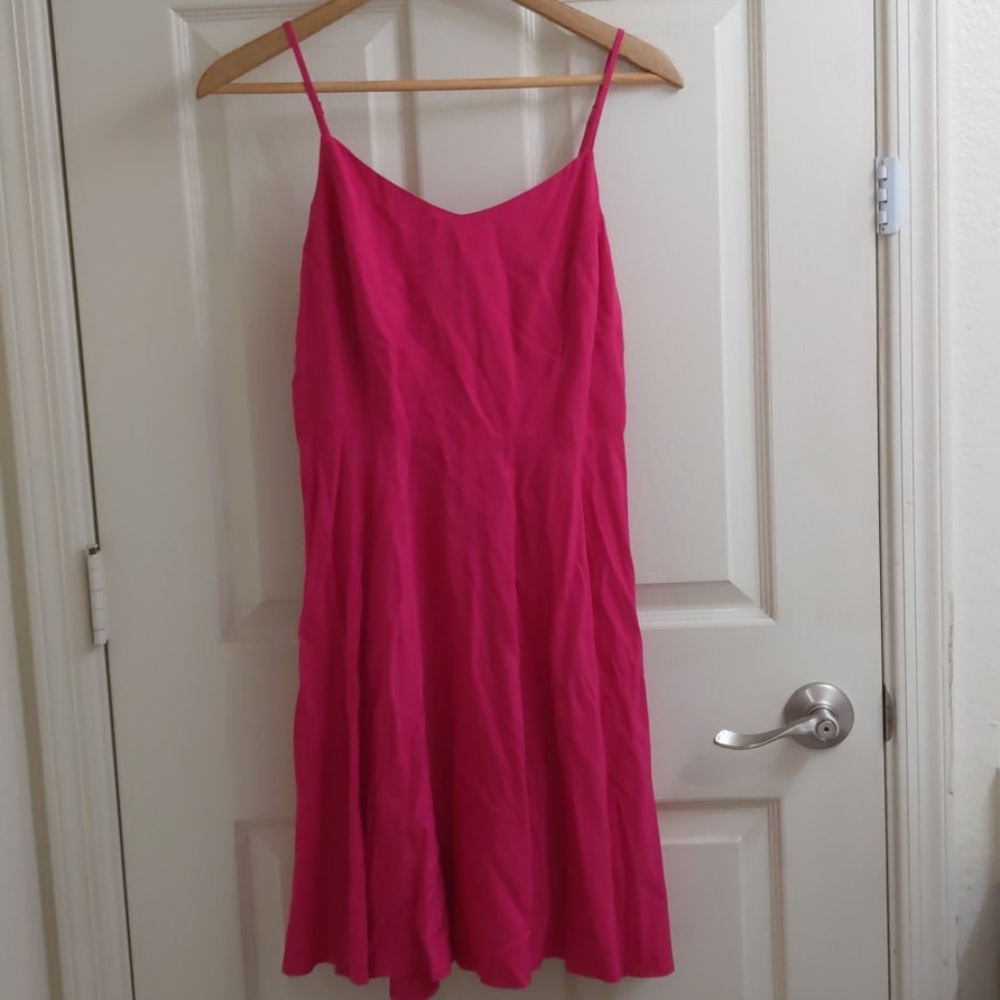 Deep pink summer dress